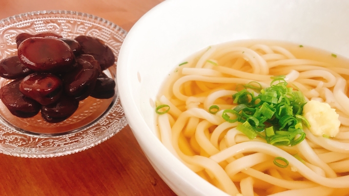 【お土産付☆朝食付】香川名物「讃岐うどん」＆「醤油豆」プレゼント♪ご自宅でも香川気分♪